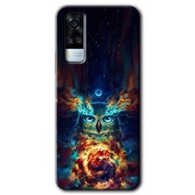 Vivo Y31 2021 Ballı Baykuş Baskılı Uyumlu Silikon Kılıf