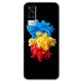 Vivo Y31 2021 Black 1 Baskılı Uyumlu Silikon Kılıf