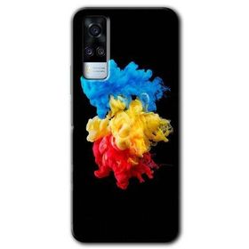 Vivo Y31 2021 Black 1 Baskılı Uyumlu Silikon Kılıf