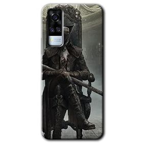Vivo Y31 2021 Bloodborne Hunters Baskılı Uyumlu Silikon Kılıf