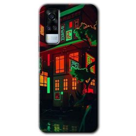 Vivo Y31 2021 China Street Baskılı Uyumlu Silikon Kılıf
