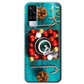 Vivo Y31 2021 Christmas Baskılı Uyumlu Silikon Kılıf