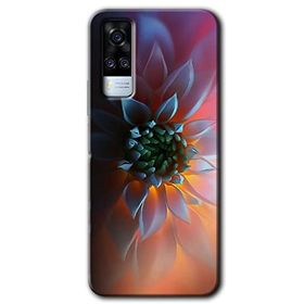 Vivo Y31 2021 Çiçek Motif Baskılı Uyumlu Silikon Kılıf