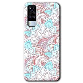 Vivo Y31 2021 Çin Mandala 1 Baskılı Uyumlu Silikon Kılıf