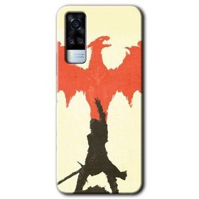 Vivo Y31 2021 Dragon Hunter 1 Baskılı Uyumlu Silikon Kılıf