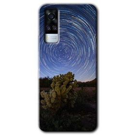 Vivo Y31 2021 Eclipse Sky Baskılı Uyumlu Silikon Kılıf