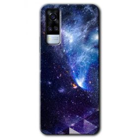 Vivo Y31 2021 Galaksi Baskılı Uyumlu Silikon Kılıf