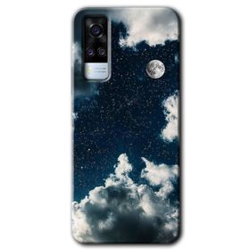 Vivo Y31 2021 Gece Gökyüzü Baskılı Uyumlu Silikon Kılıf