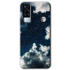 Vivo Y31 2021 Gece Gökyüzü Baskılı Uyumlu Silikon Kılıf