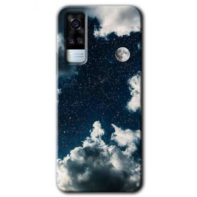 Vivo Y31 2021 Gece Gökyüzü Baskılı Uyumlu Silikon Kılıf