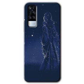 Vivo Y31 2021 Gecenin Kraliçesi Baskılı Uyumlu Silikon Kılıf