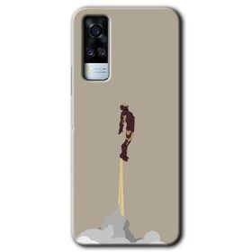 Vivo Y31 2021 İronman Airport Baskılı Uyumlu Silikon Kılıf