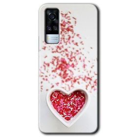 Vivo Y31 2021 Kalpli Şekerleme Baskılı Uyumlu Silikon Kılıf