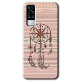 Vivo Y31 2021 Mandala Retro Baskılı Uyumlu Silikon Kılıf