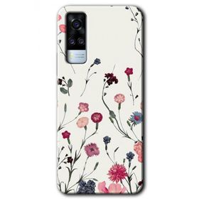 Vivo Y31 2021 Mat Çiçek Baskılı Uyumlu Silikon Kılıf