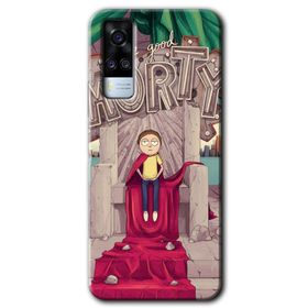 Vivo Y31 2021 Morty Baskılı Uyumlu Silikon Kılıf