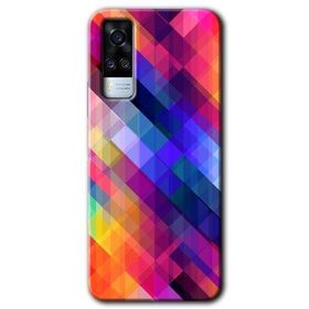 Vivo Y31 2021 Multi Oblique Baskılı Uyumlu Silikon Kılıf
