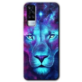 Vivo Y31 2021 Neon Lion Baskılı Uyumlu Silikon Kılıf
