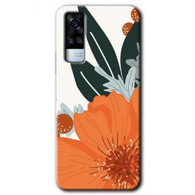 Vivo Y31 2021 Portakal Çiçeği Baskılı Uyumlu Silikon Kılıf