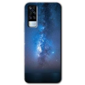 Vivo Y31 2021 Samanyolu Baskılı Uyumlu Silikon Kılıf