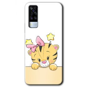 Vivo Y31 2021 Sevimli Kedi Baskılı Uyumlu Silikon Kılıf