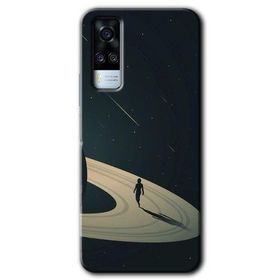 Vivo Y31 2021 Space Planet Baskılı Uyumlu Silikon Kılıf