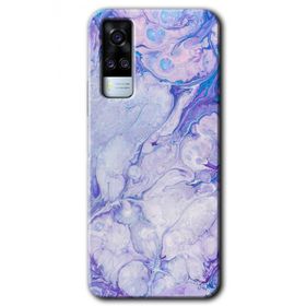 Vivo Y31 2021 Spots Lilac Baskılı Uyumlu Silikon Kılıf