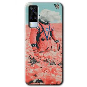 Vivo Y31 2021 Uzay Bahçesi Baskılı Uyumlu Silikon Kılıf