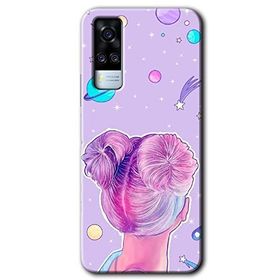 Vivo Y31 2021 Uzaylı Kız Baskılı Uyumlu Silikon Kılıf