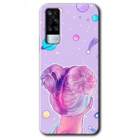 Vivo Y31 2021 Uzaylı Kız Baskılı Uyumlu Silikon Kılıf