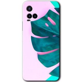 Vivo Y33S 3D Yaprak Baskılı Uyumlu Silikon Kılıf