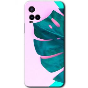 Vivo Y33S 3D Yaprak Baskılı Uyumlu Silikon Kılıf