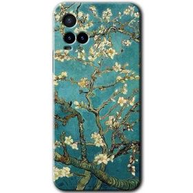 Vivo Y33S Almond Blossom Baskılı Uyumlu Silikon Kılıf