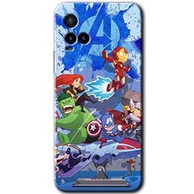 Vivo Y33S Avengers Cartoon Baskılı Uyumlu Silikon Kılıf