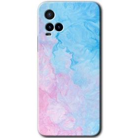 Vivo Y33S Blue Art Baskılı Uyumlu Silikon Kılıf