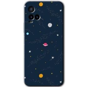 Vivo Y33S Çizim Gezegen Baskılı Uyumlu Silikon Kılıf