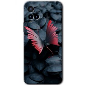 Vivo Y33S Dark Butterfly Baskılı Uyumlu Silikon Kılıf