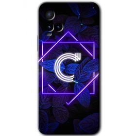 Vivo Y33S Dark Neon Yaprak Ç Harfi Baskılı Uyumlu Silikon Kılıf