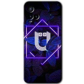Vivo Y33S Dark Neon Yaprak Ü Harfi Baskılı Uyumlu Silikon Kılıf