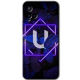 Vivo Y33S Dark Neon Yaprak Ü Harfi Baskılı Uyumlu Silikon Kılıf
