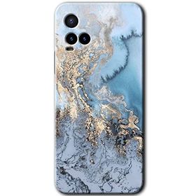 Vivo Y33S Eski Mermer Baskılı Uyumlu Silikon Kılıf