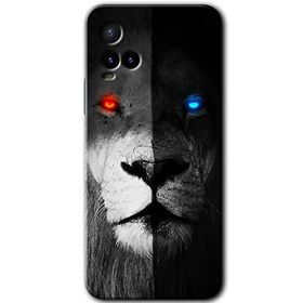 Vivo Y33S Fire and Ice Lion Baskılı Uyumlu Silikon Kılıf
