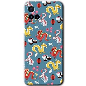 Vivo Y33S Funky Dragon Baskılı Uyumlu Silikon Kılıf