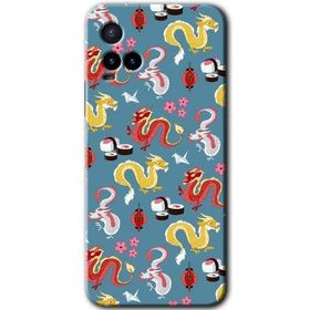 Vivo Y33S Funky Dragon Baskılı Uyumlu Silikon Kılıf