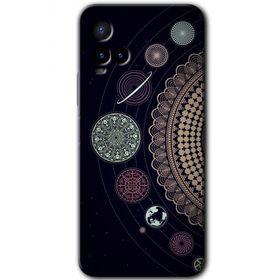 Vivo Y33S Gezegen Döngüsü Baskılı Uyumlu Silikon Kılıf