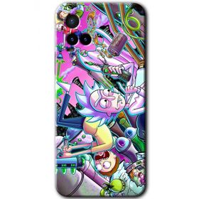 Vivo Y33S Graffiti Çizgi Film Baskılı Uyumlu Silikon Kılıf