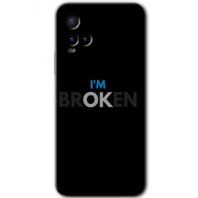 Vivo Y33S Im Broken Baskılı Uyumlu Silikon Kılıf