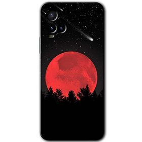 Vivo Y33S Kanlı Ay Baskılı Uyumlu Silikon Kılıf