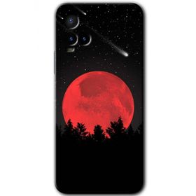 Vivo Y33S Kanlı Ay Baskılı Uyumlu Silikon Kılıf