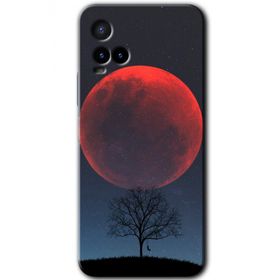 Vivo Y33S Kanlı Ay Baskılı Uyumlu Silikon Kılıf